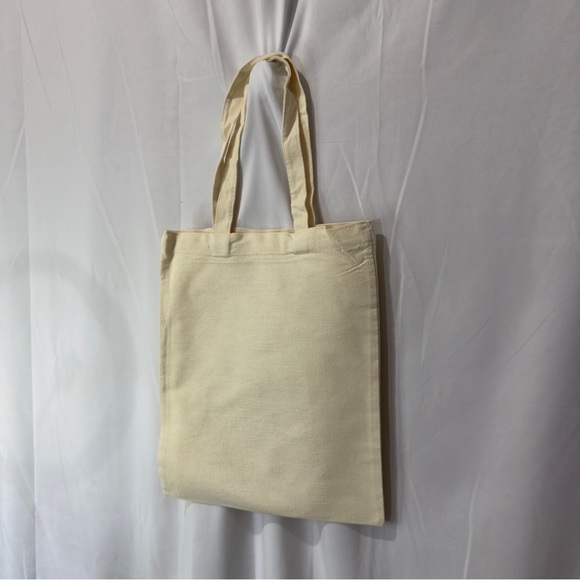 Farmers Market Cream Tote Bag 14” x 11” x .5” NWOT - Picture 5 of 11